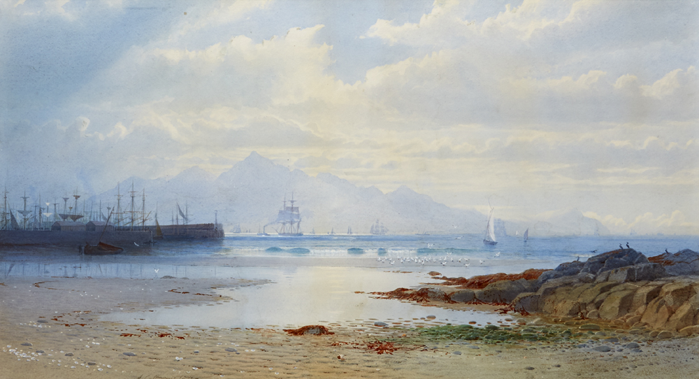 HARBOUR SCENE, 1878 by Anthony Carey Stannus sold for 1,800 at Whyte's Auctions