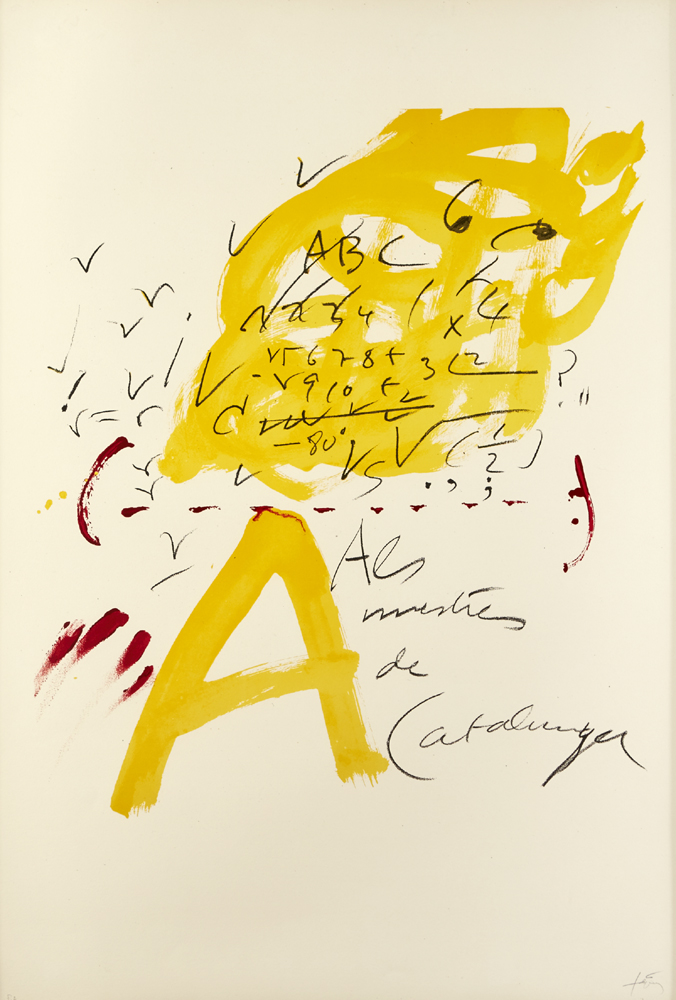 UNTITLED, FROM ALS MESTRES DE CATALUNYA, 1974 by Antoni Tpies sold for 750 at Whyte's Auctions