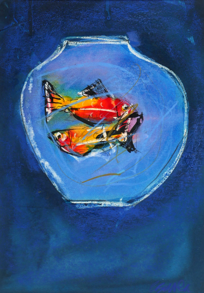 AT SWIM, TWO FISH by Christine Bowen sold for 620 at Whyte's Auctions