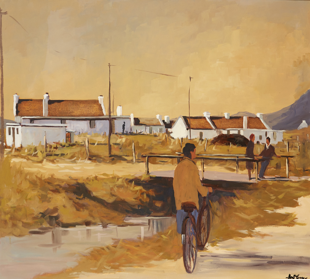 COTTAGES, DOOAGH, ACHILL by Alex McKenna sold for 600 at Whyte's Auctions