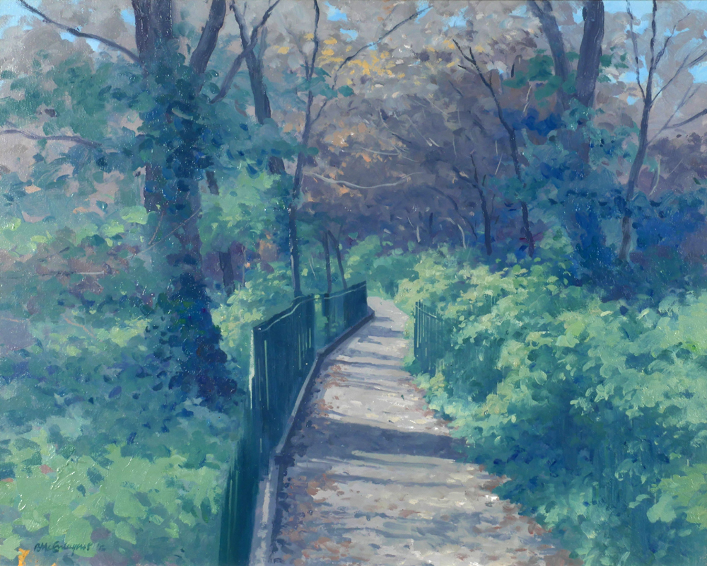 PATH BY THE DODDER, DUBLIN, 2002 by Brett McEntagart sold for 360 at Whyte's Auctions