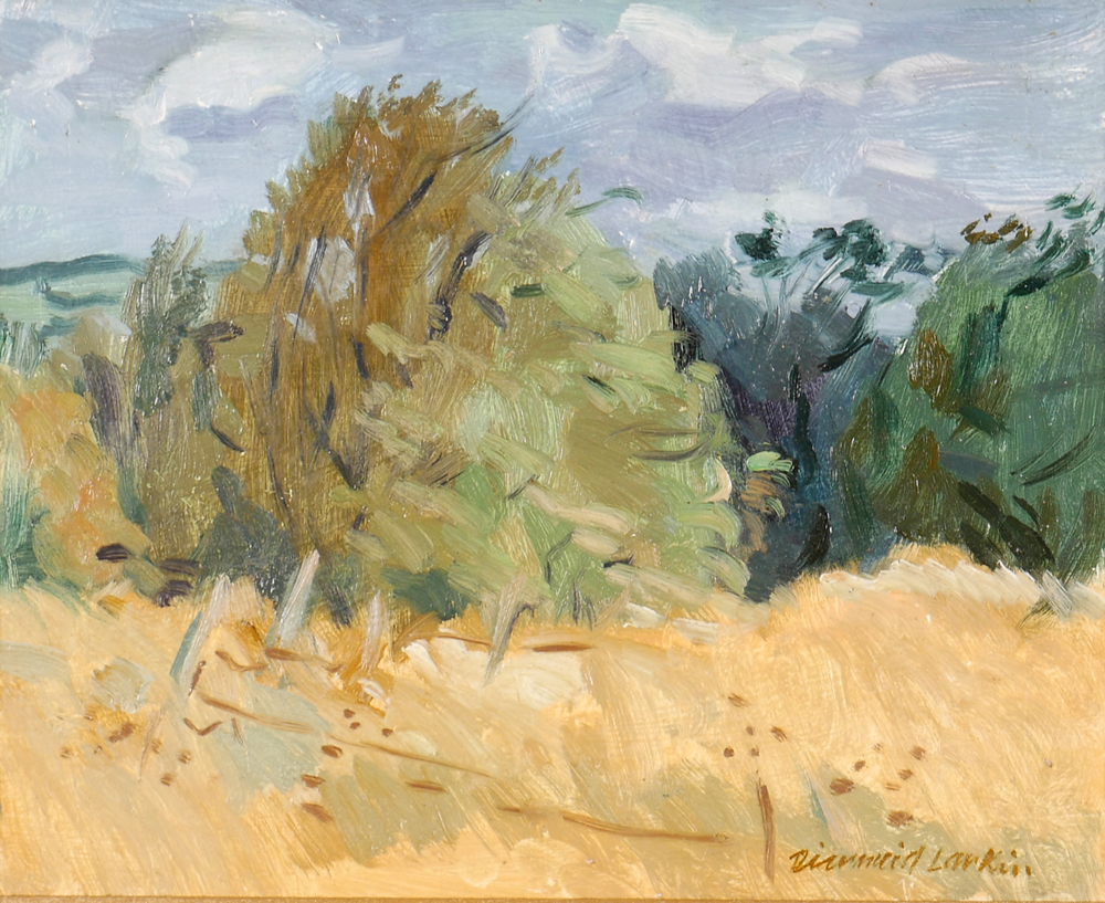 THE CORNFIELD, 1990 by Diarmuid Larkin sold for 280 at Whyte's Auctions