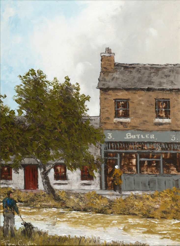 ALONG THE CANAL, DUBLIN by Tom Cullen sold for 260 at Whyte's Auctions