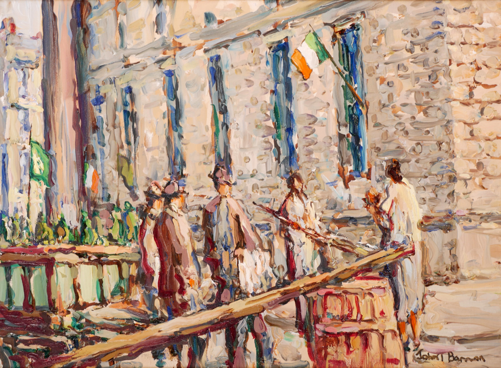 THE BARRICADE, 1916 RISING by John T. Bannon sold for 250 at Whyte's Auctions
