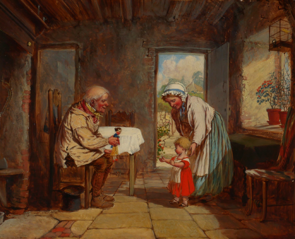 THREE GENERATIONS, 1868 by Henry Barston sold for 300 at Whyte's Auctions