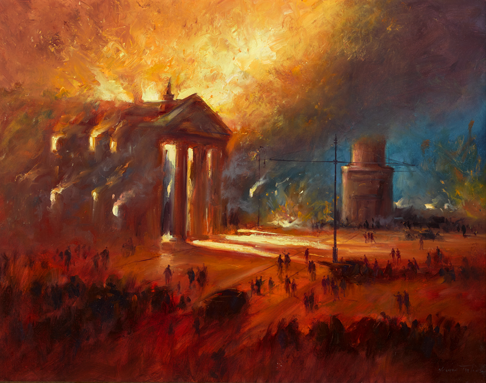 THE RISING by Norman Teeling sold for 1,500 at Whyte's Auctions