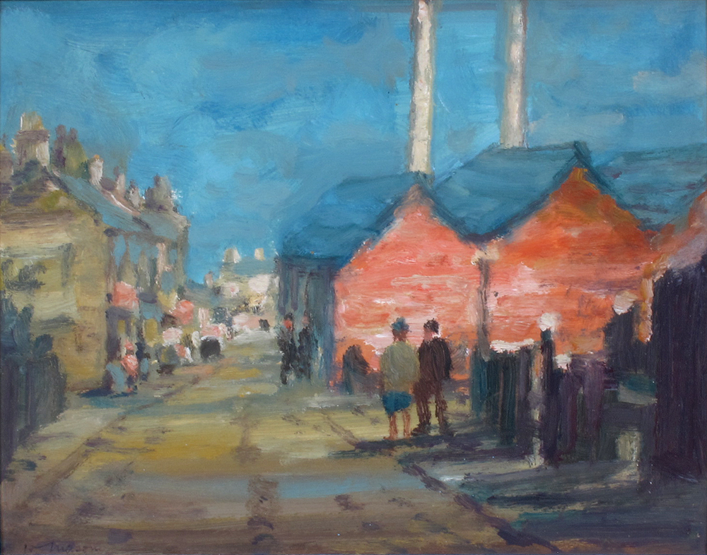 RED GABLES, BELFAST, 1970 by William Mason sold for 260 at Whyte's Auctions