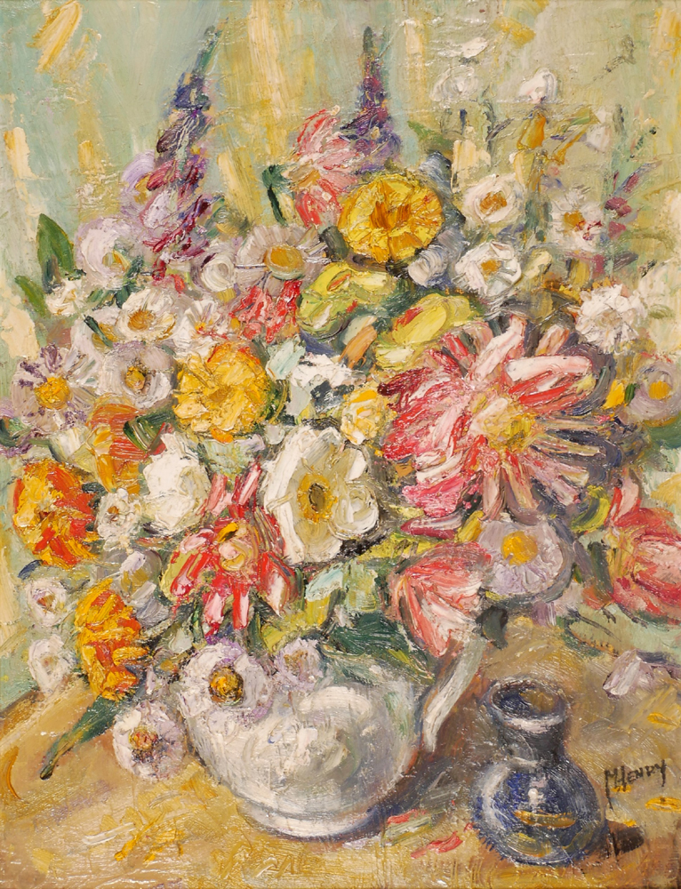 STILL LIFE WITH FLOWERS by Marjorie Henry sold for 480 at Whyte's Auctions
