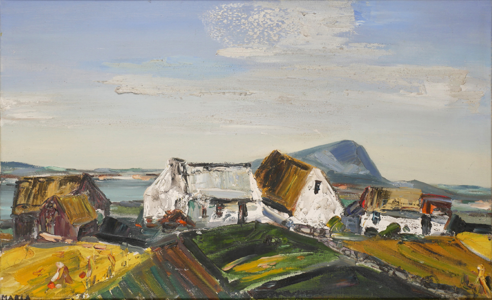 COTTAGES, WEST OF IRELAND by Maria Simonds-Gooding sold for 620 at Whyte's Auctions