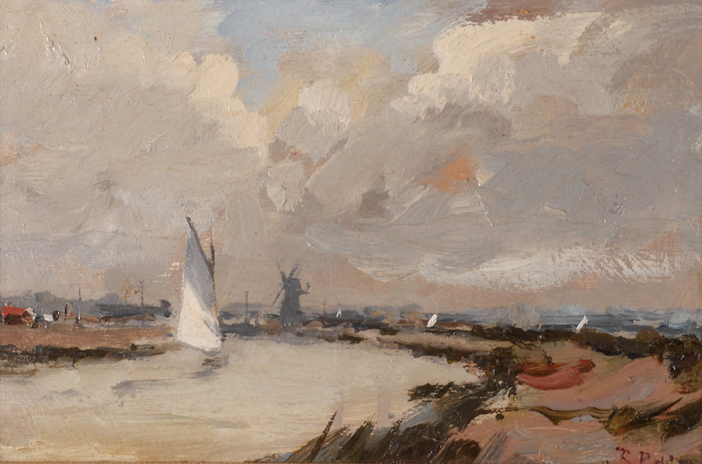 TOWARD THURNE, NORFOLK, 1974 by Roy Petley sold for 250 at Whyte's Auctions