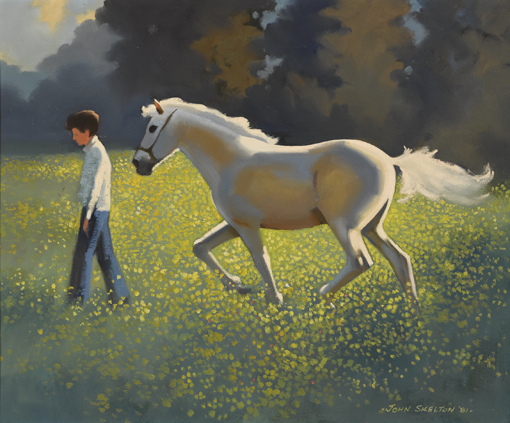 WHITE PONY, SUMMER, COUNTY MEATH, 1981 by John Skelton sold for 2,800 at Whyte's Auctions