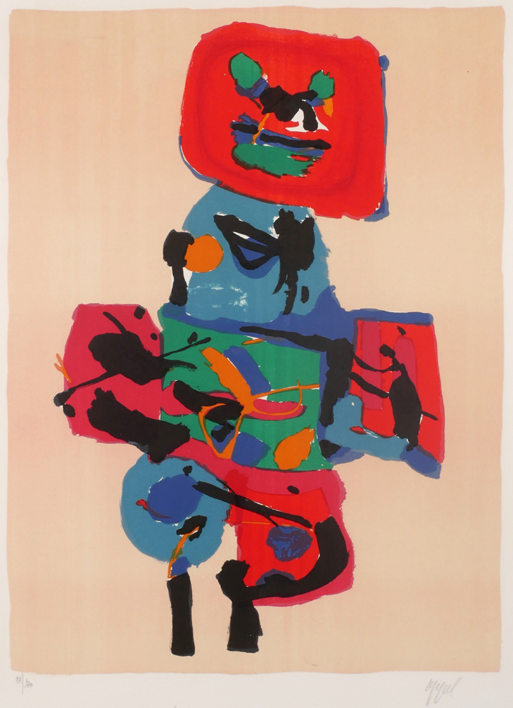 JULES ET KATANGA, 1968 by Karel Appel sold for 480 at Whyte's Auctions