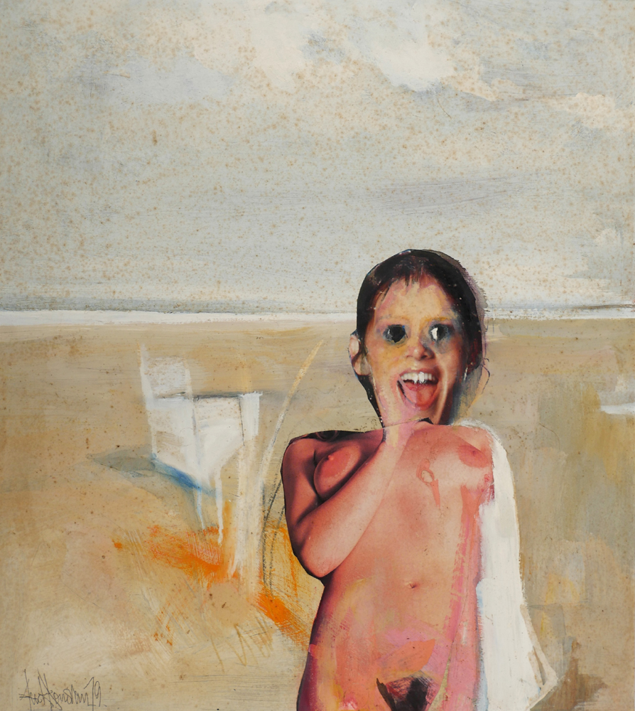FIGURE ON A BEACH by Jack Donovan sold for 460 at Whyte's Auctions