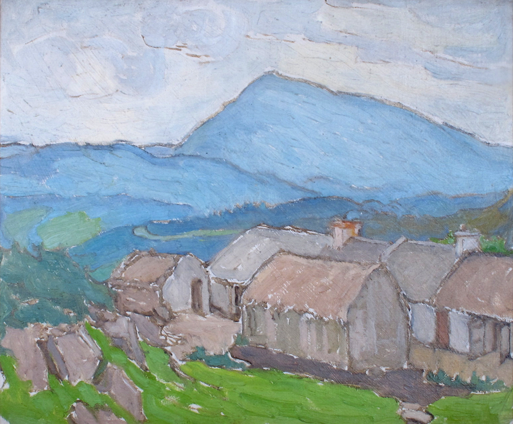 COTTAGES BY BLUE MOUNTAINS by Georgina Moutray Kyle sold for 200 at Whyte's Auctions