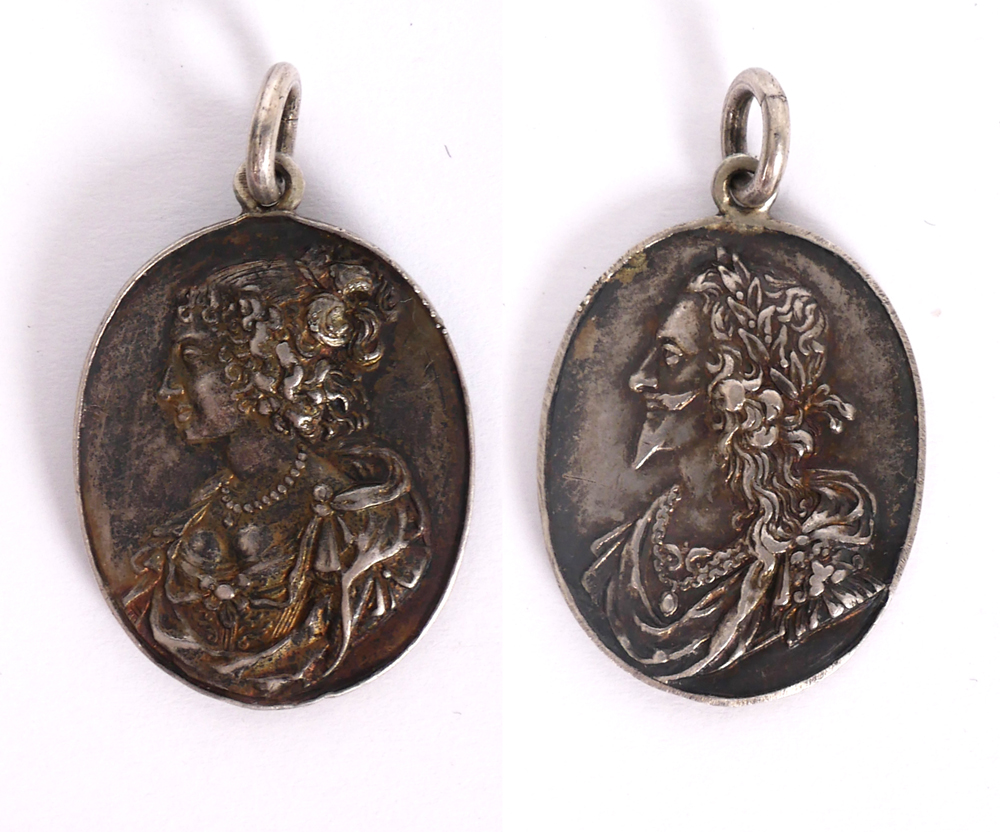 1643-1648 Charles I silver Royalist badge. at Whyte's Auctions