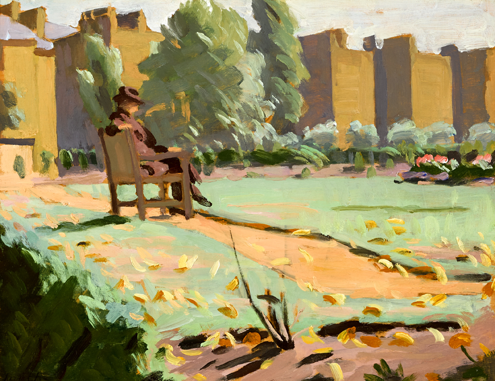 THE GARDENS, MAIDA VALE, LONDON by William John Leech RHA ROI (1881-1968) at Whyte's Auctions