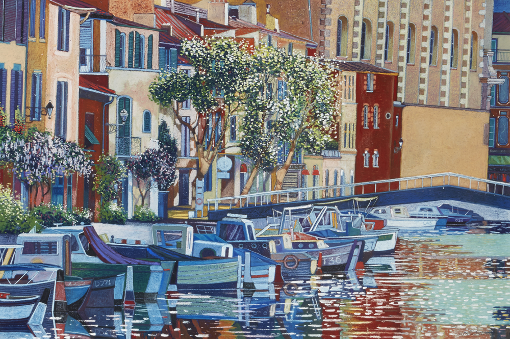 THE LEANING CHURCH, CANAL DU SAINT SBASTIEN, MARTIGUES, FRANCE, 2002 by Victor Richardson sold for 1,900 at Whyte's Auctions