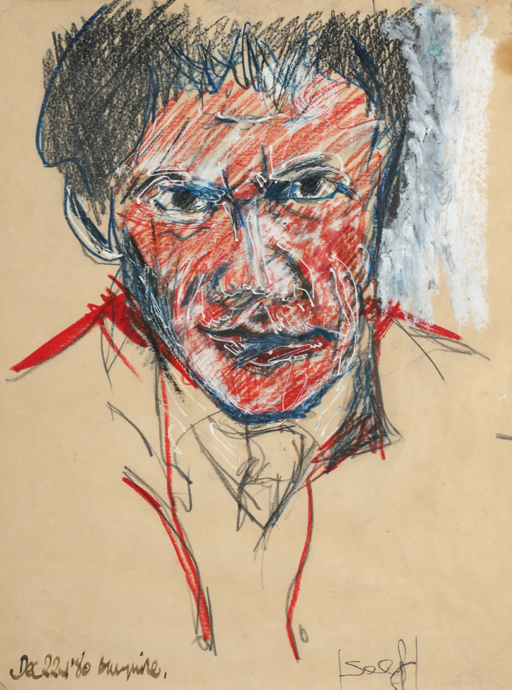 SELF PORTRAIT, 1980 by Brian Maguire sold for 560 at Whyte's Auctions