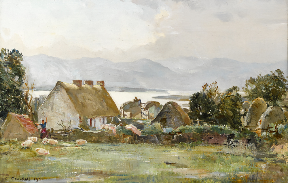 COTTAGE, COUNTY KERRY by Charles Ernest Cundall sold for 290 at Whyte's Auctions