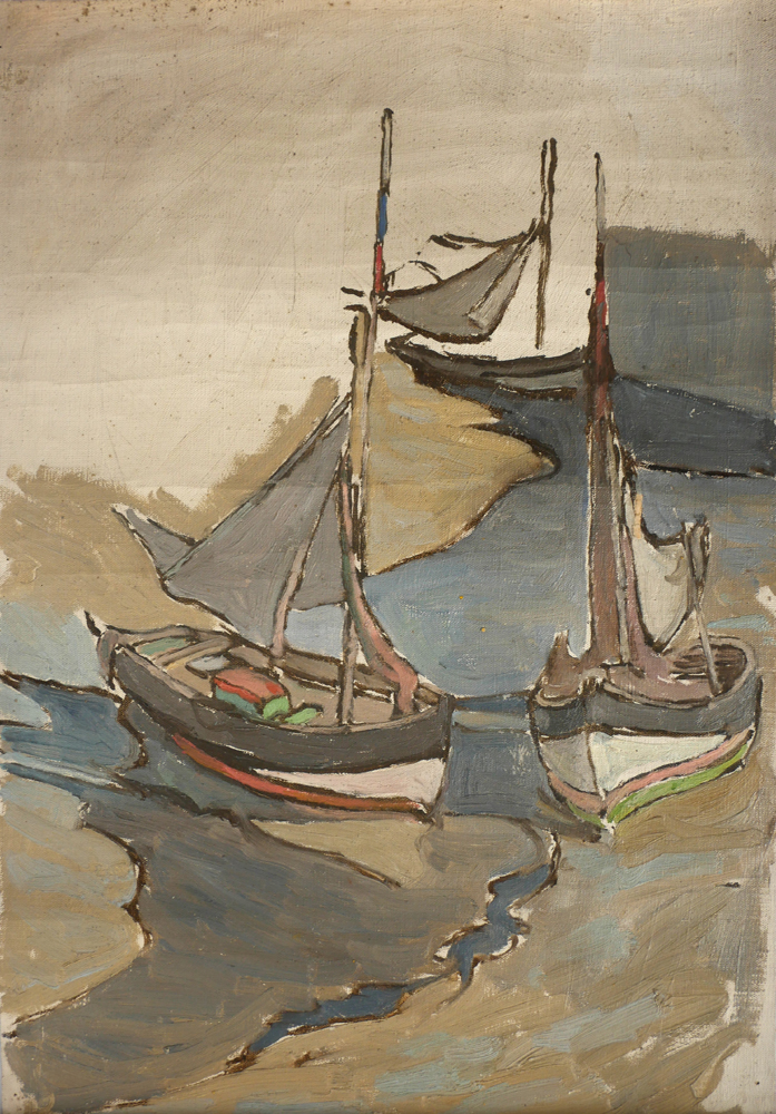 HARBOUR SCENES WITH SAILBOATS (A PAIR) by Georgina Moutray Kyle sold for 420 at Whyte's Auctions