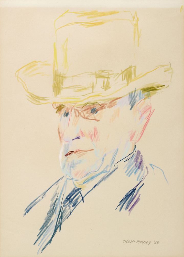 PORTRAIT OF JACK BUTLER YEATS, 1950 by Philip Moysey sold for 480 at Whyte's Auctions