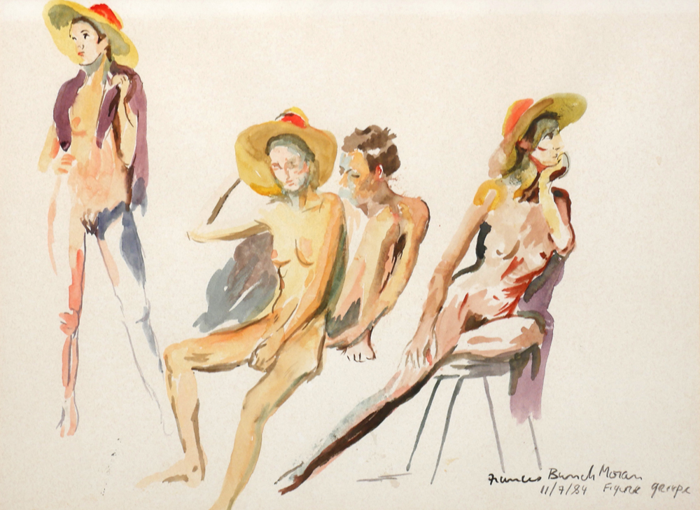FIGURE GROUP, 1984 by Frances Bunch Moran sold for 170 at Whyte's Auctions
