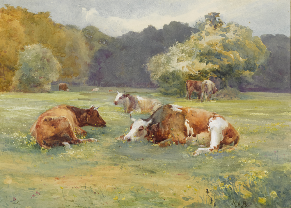 COWS IN PASTURE by Mildred Anne Butler sold for 3,400 at Whyte's Auctions