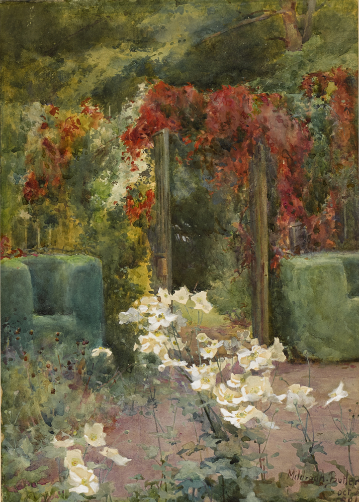 GARDEN AT KILMURRY, COUNTY KILKENNY, 1901 by Mildred Anne Butler sold for 4,400 at Whyte's Auctions