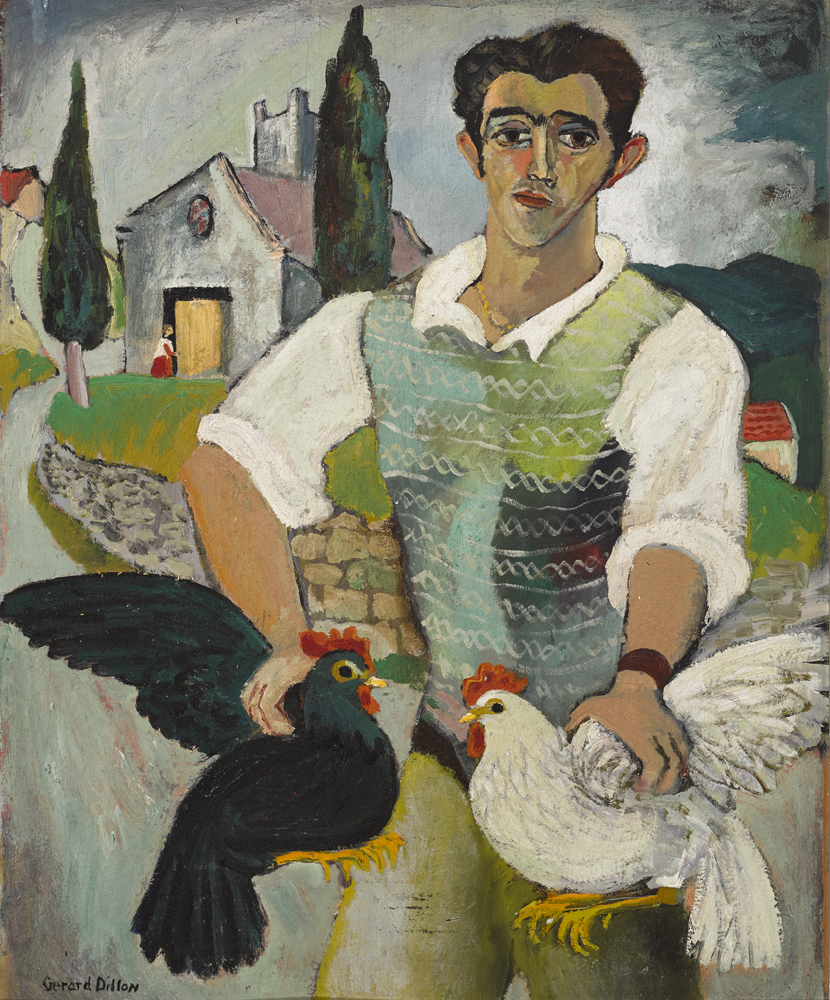 ITALIAN WITH FOWL, 1948 by Gerard Dillon sold for 48,000 at Whyte's Auctions