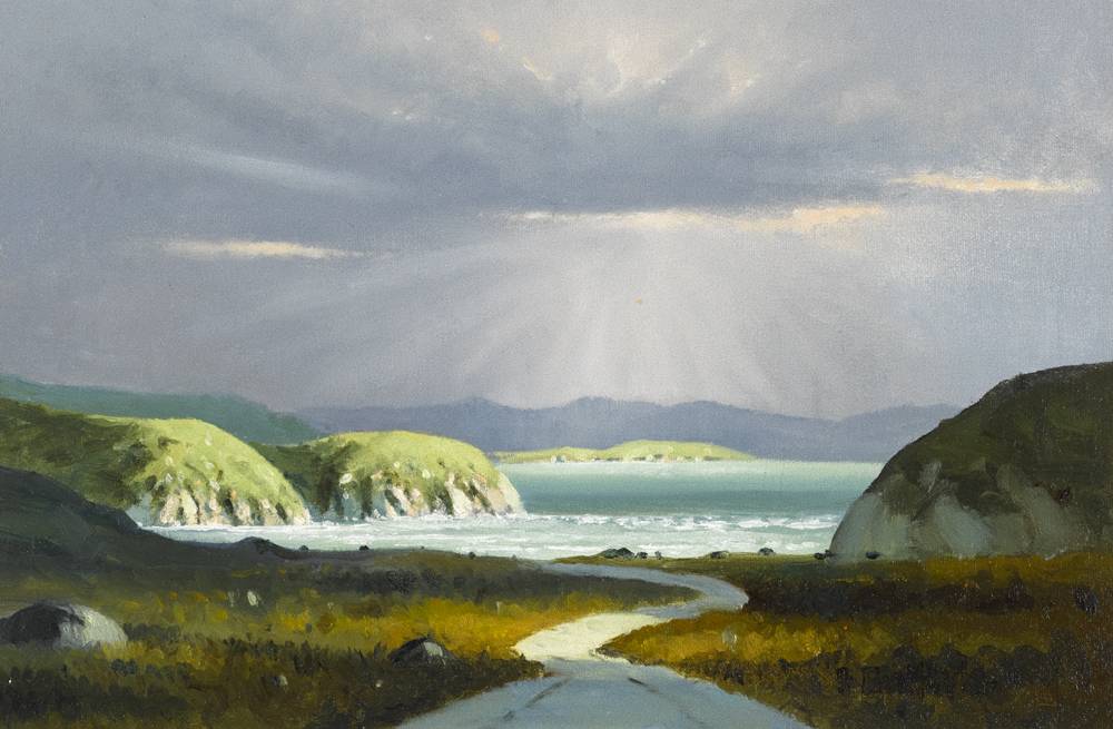 LOOKING AT CLEW BAY, COUNTY MAYO by Paul Guilfoyle (b.1950) at Whyte's Auctions