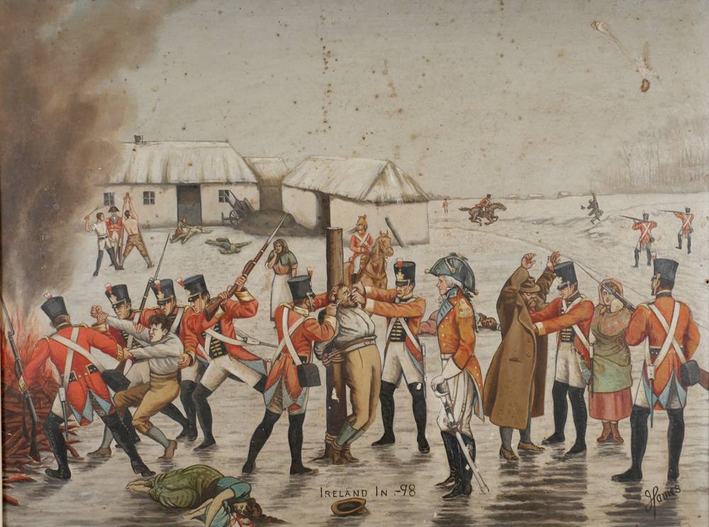 Ireland in '98, artist's impression of the aftermath of the rebellion. at Whyte's Auctions