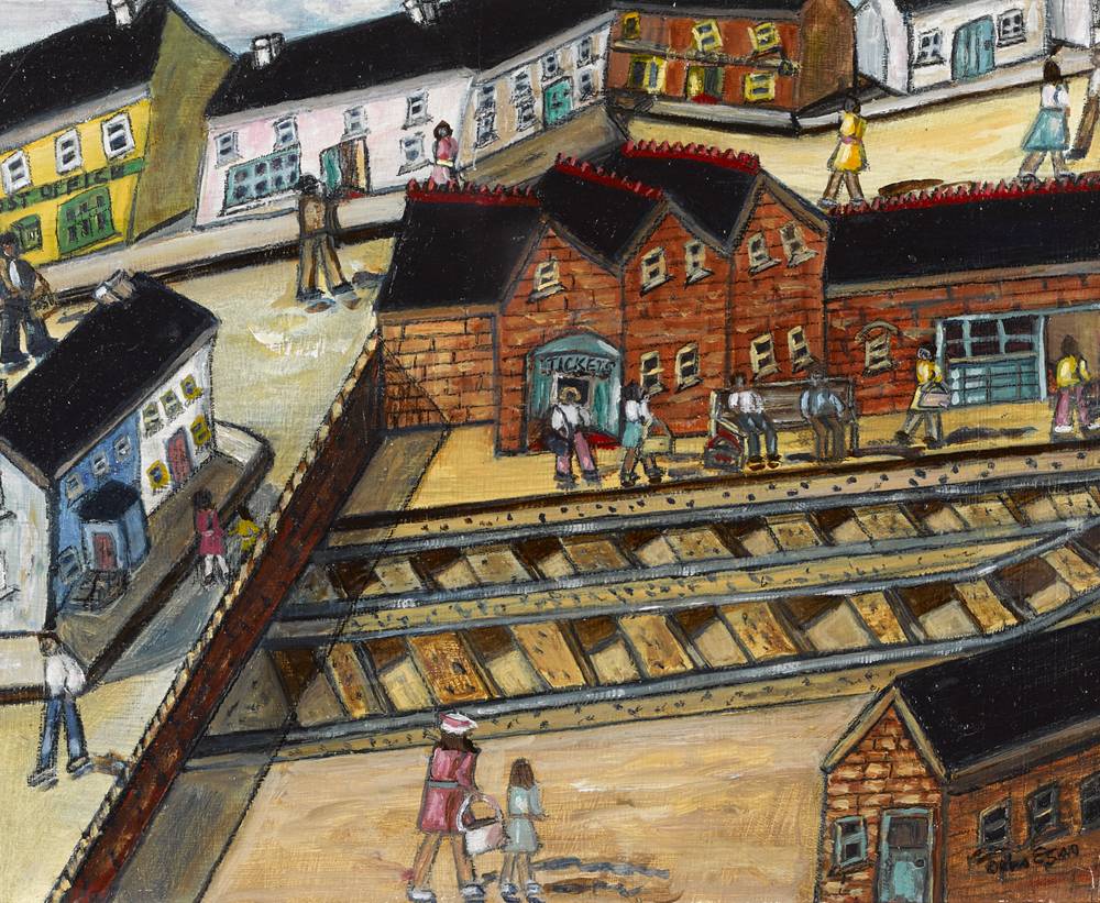 TRAIN STATION by Orla Egan sold for 320 at Whyte's Auctions