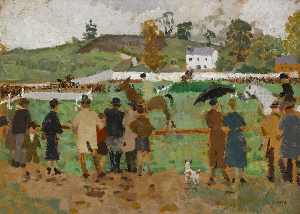 LITTLE RACE MEETING, BALLINASLOE, COUNTY GALWAY by Alethea Garstin sold for 1,050 at Whyte's Auctions