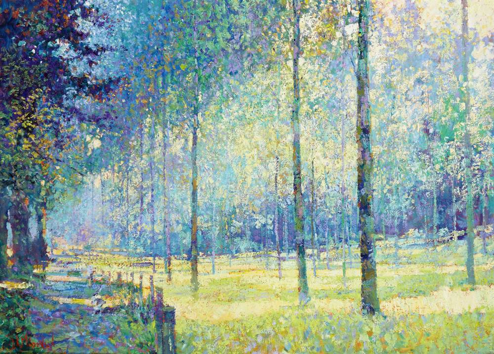 POPLARS, EARLY MORNING, POWYS by Arthur K. Maderson sold for 9,500 at Whyte's Auctions