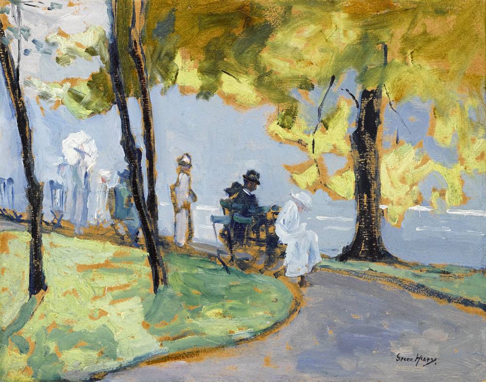 IN A PUBLIC GARDEN [ST. STEPHEN'S GREEN, DUBLIN] by Grace Henry sold for 10,000 at Whyte's Auctions