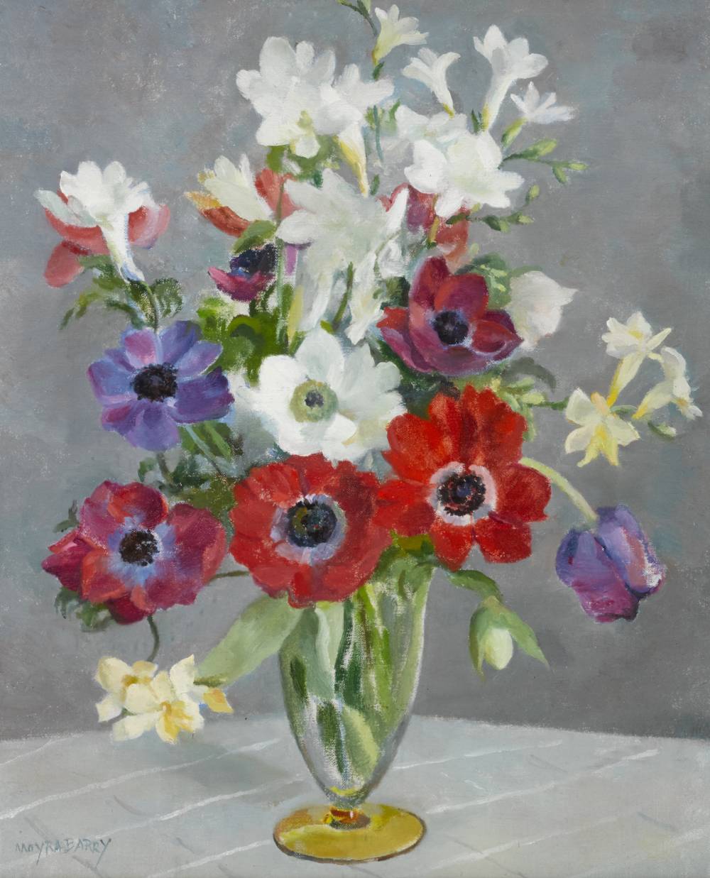 STILL LIFE WITH POPPIES by Moyra Barry sold for 360 at Whyte's Auctions