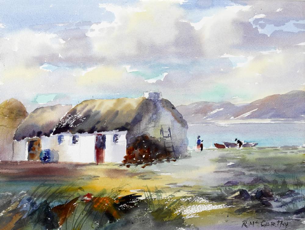 AN IRISH FARMYARD by Roger McCarthy sold for 220 at Whyte's Auctions
