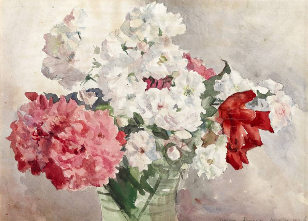 VASE OF SUMMER BLOOMS, 1936 by Moyra Barry sold for 420 at Whyte's Auctions