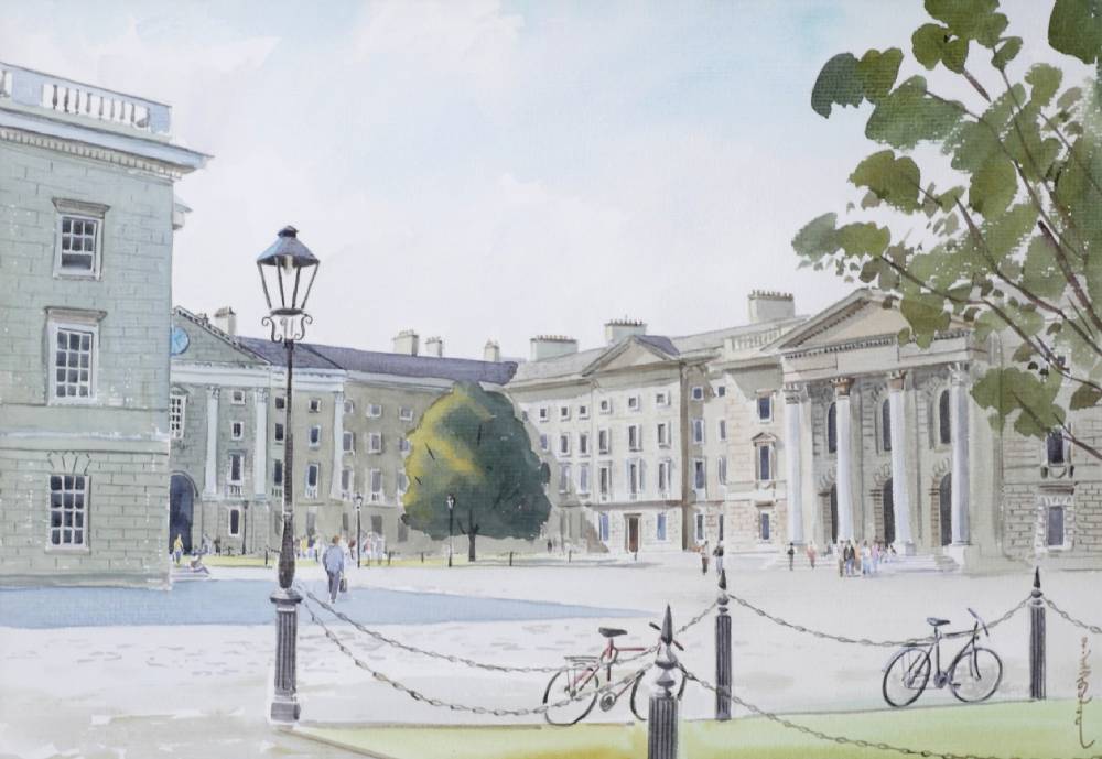 TRINITY COLLEGE, DUBLIN by Enkhbold Dambadarjaa sold for 340 at Whyte's Auctions