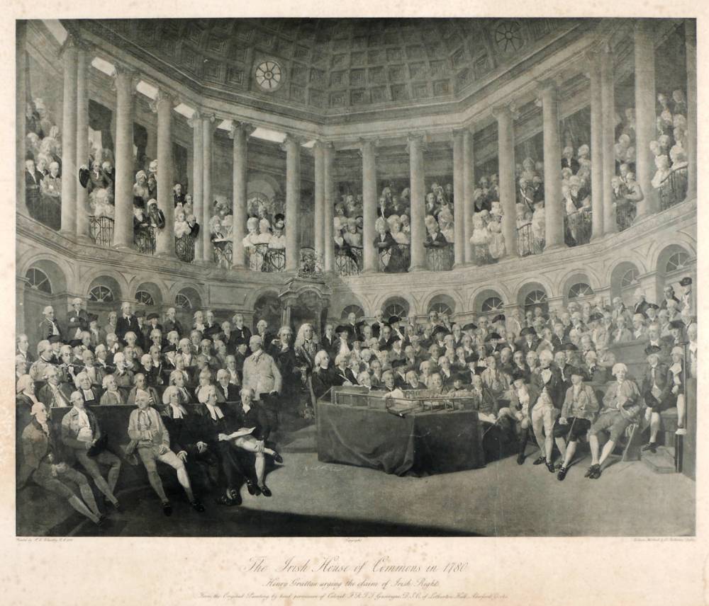 1780 Irish House of Commons - a print. at Whyte's Auctions
