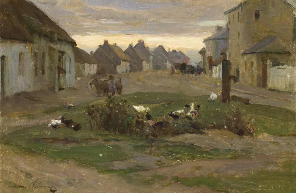 THE VILLAGE STREET, RUSH & LUSK, COUNTY DUBLIN, c.1898 by Walter Frederick Osborne sold for 40,000 at Whyte's Auctions