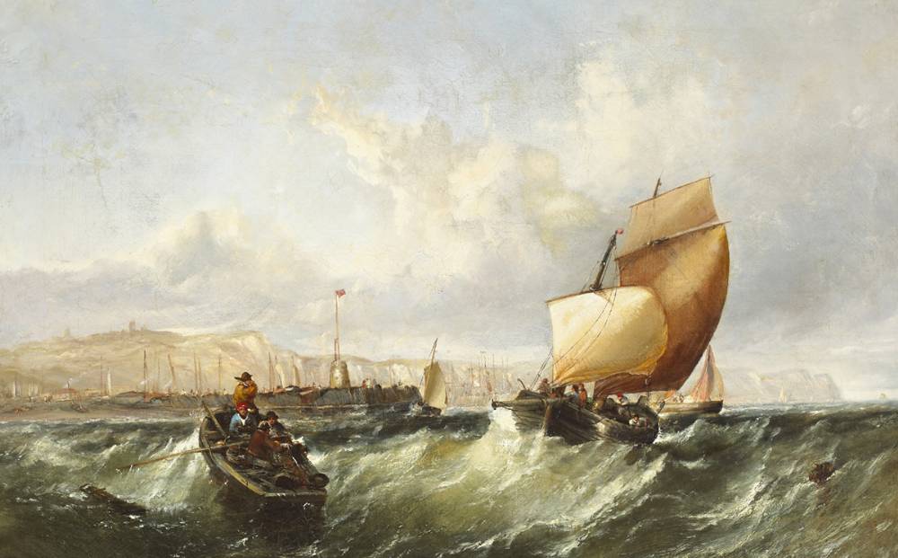 SHIPPING IN SQUALL OFF DOVER by Edwin Hayes sold for 7,000 at Whyte's Auctions