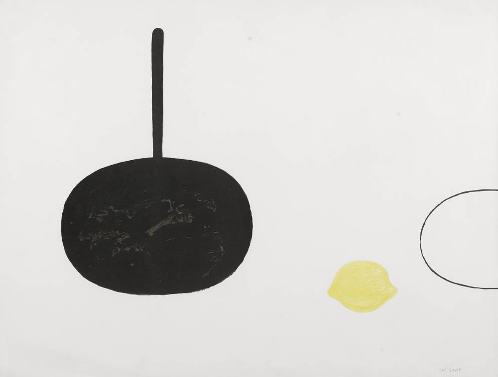STILL LIFE WITH LEMON, 1988 by William Scott sold for 6,200 at Whyte's Auctions
