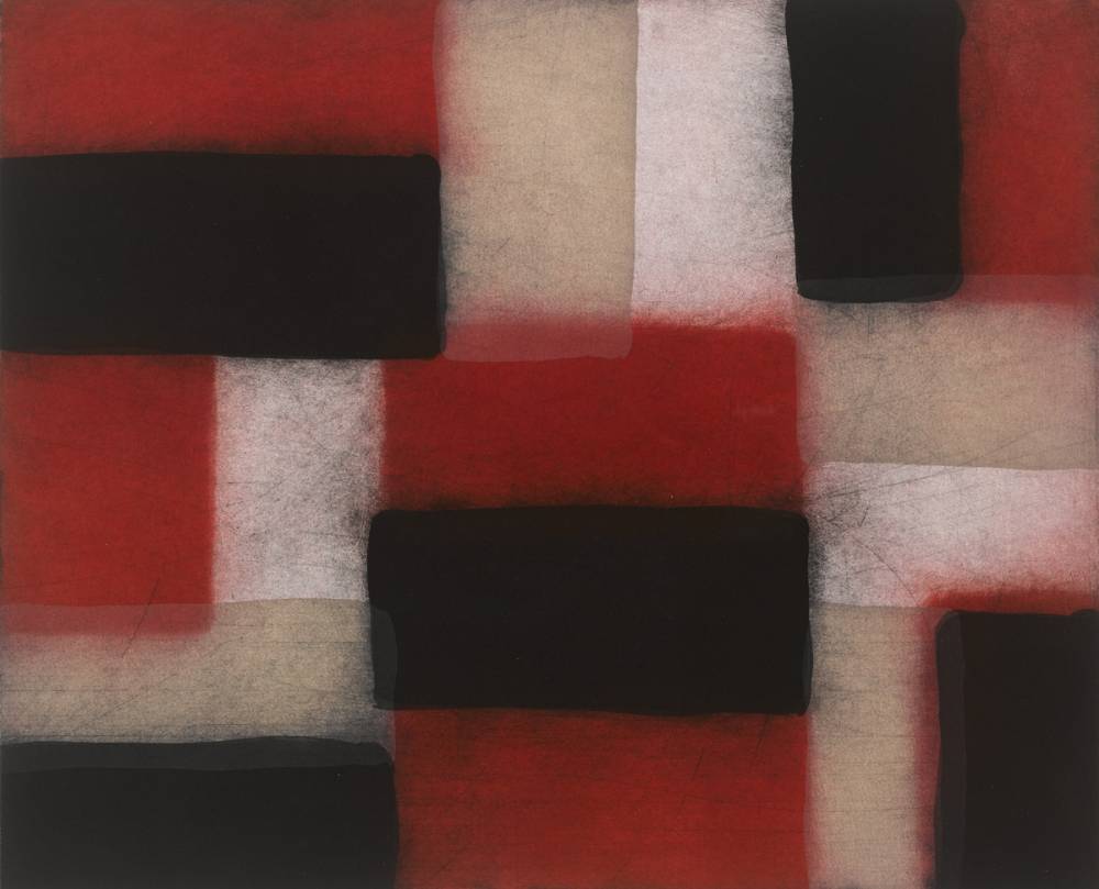 WALL OF LIGHT CRIMSON, 2005 by Sen Scully sold for 4,800 at Whyte's Auctions