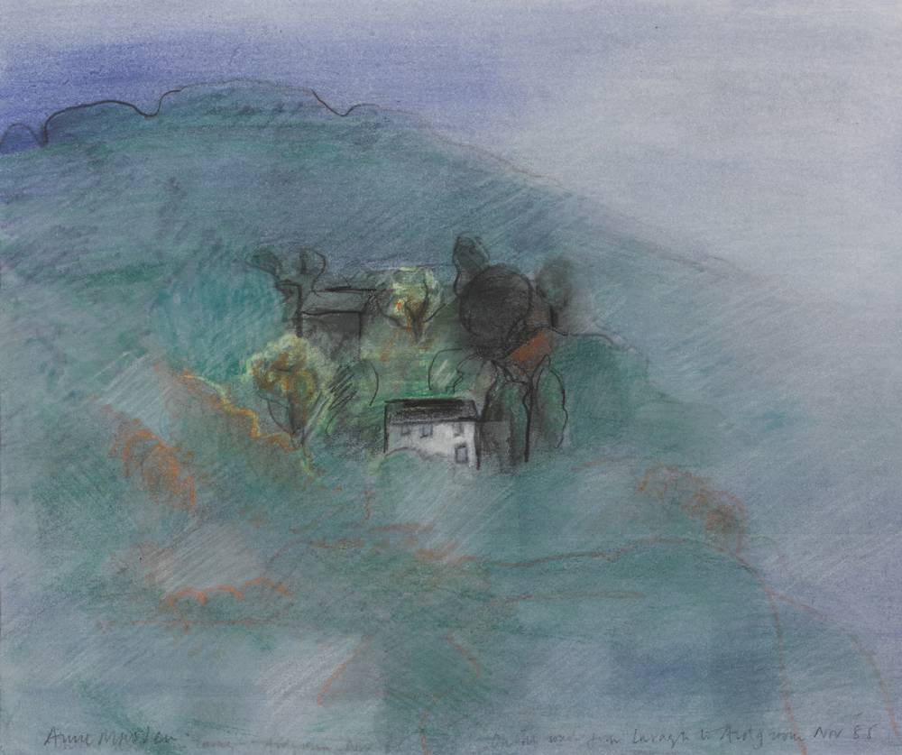 ON THE ROAD FROM LARAGH TO ARDGROOM, 1985 by Anne Madden sold for 600 at Whyte's Auctions