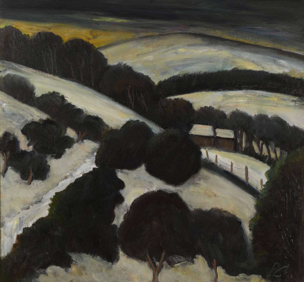 SNOWSCAPE, WICKLOW by Peter Collis sold for 5,200 at Whyte's Auctions