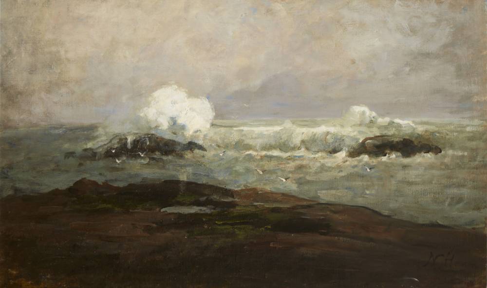 STORMY COAST, COUNTY CLARE by Nathaniel Hone RHA (1831-1917) at Whyte's Auctions