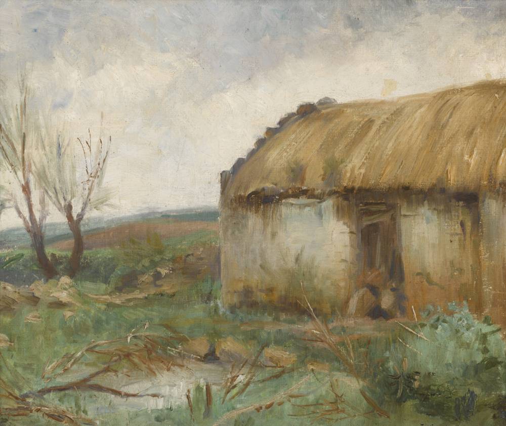 COTTAGE, 1900 by Constance Gore-Booth, Countess Markievicz sold for 4,000 at Whyte's Auctions