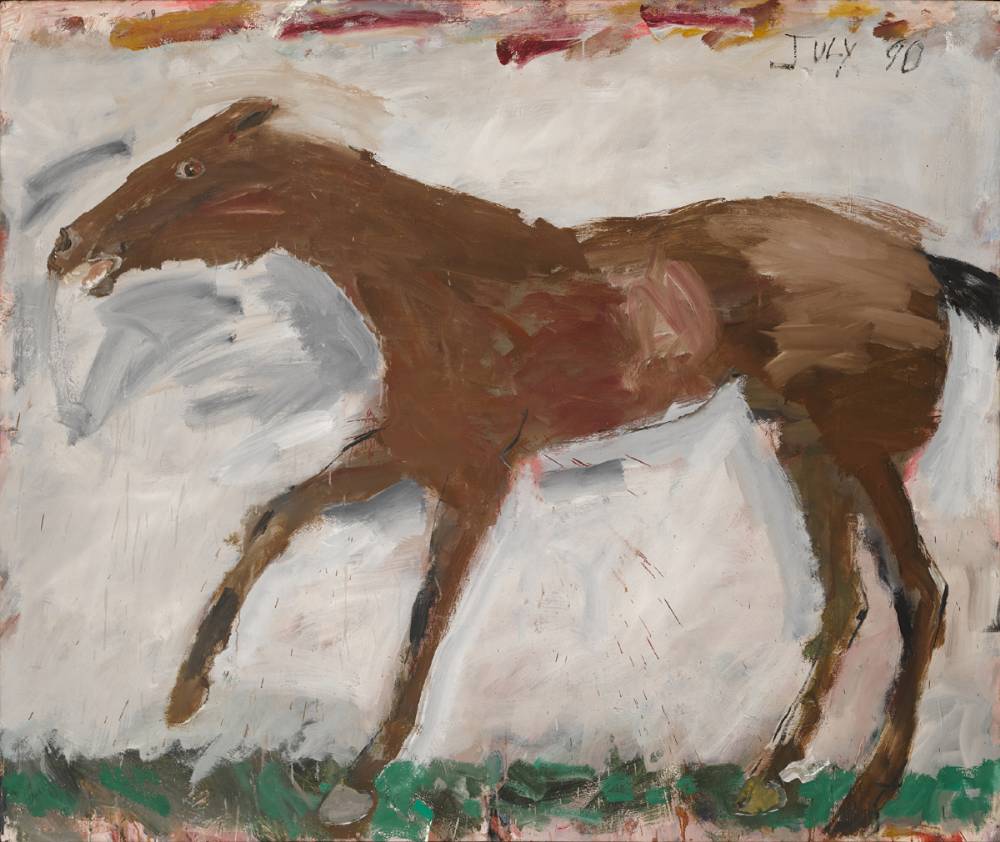 RACE HORSE, 1990 by Basil Blackshaw HRHA RUA (1932-2016) at Whyte's Auctions