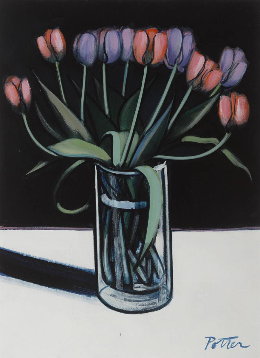 TULIPS by George Potter sold for 580 at Whyte's Auctions